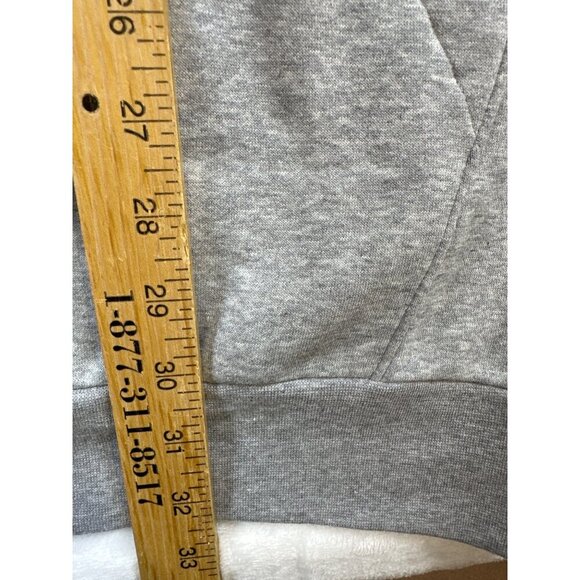NWT Adidas Grey Heather Feel Cozy Pullover Fleece Hoodie Sz 2XLT Kangaroo Pocket - Picture 8 of 10